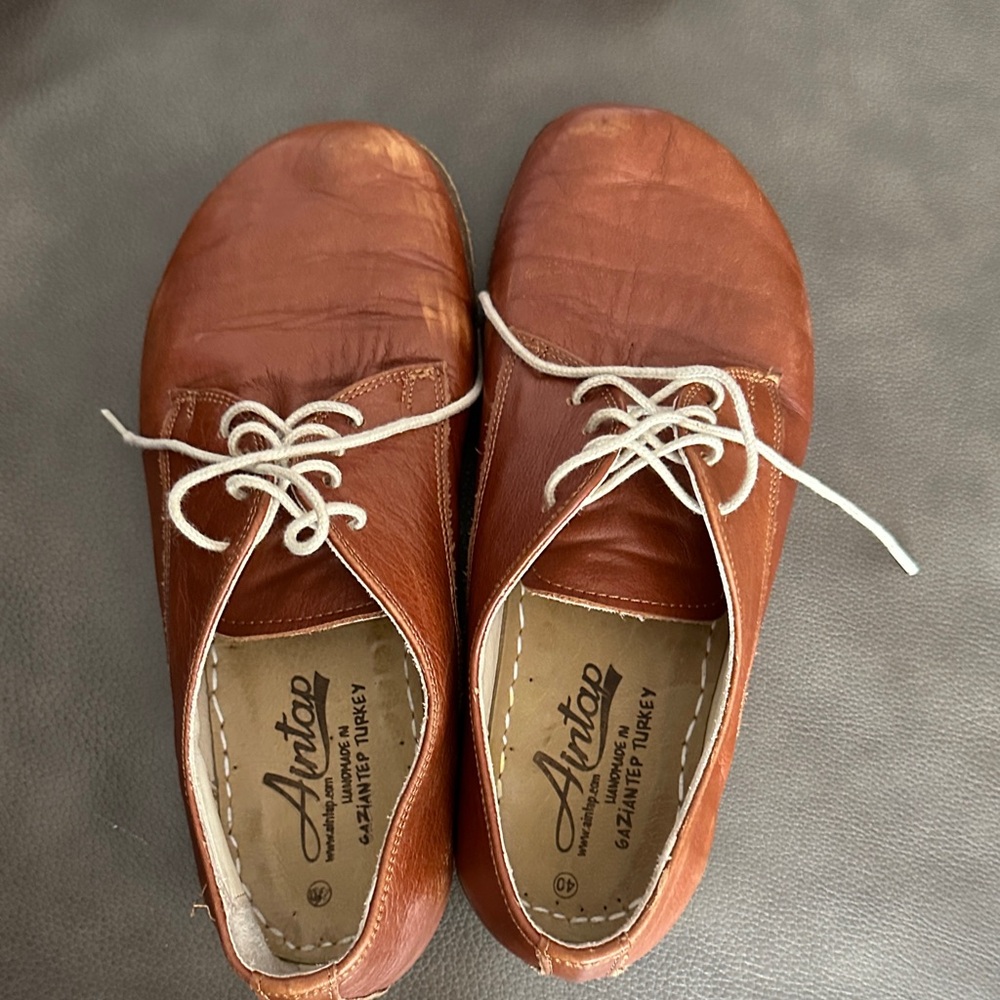 Aintap handmade leather grounding shoes